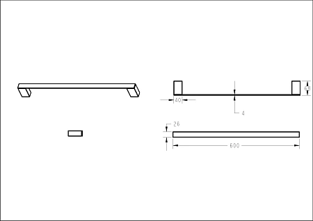 Полотенцедержатель Boheme Qubic 10722-CR Chrome Полотенцедержатель Boheme Qubic 10722-CR Chrome