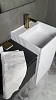 Раковина Armadi Art 802-3R-MW напольная рифленая с трех сторон Cube Corian 480x480x850 Matt White