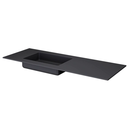 Раковина Armadi Art QUATRO 140 ANTHRACITE 793-140-A-A асимметричная
