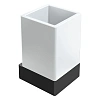 Стакан Boheme Qubic 10724-B Black настенный