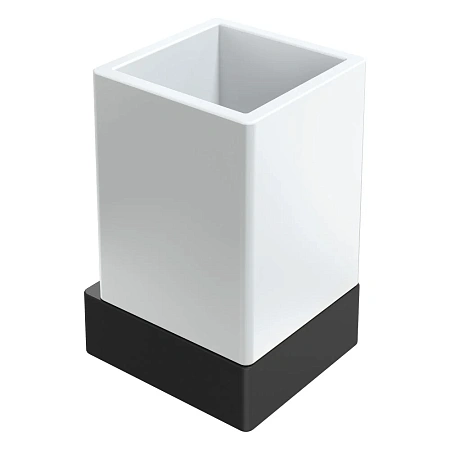 Стакан Boheme Qubic 10724-B Black настенный Стакан Boheme Qubic 10724-B Black настенный