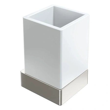 Стакан Boheme Qubic 10724-NB Nickel Brush настенный
