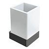 Стакан Boheme Qubic 10724-SGM Shine Gun Metal настенный Стакан Boheme Qubic 10724-SGM Shine Gun Metal настенный