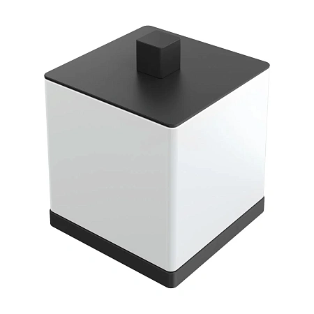 Стакан Boheme Qubic 10964-B Black для ватных дисков