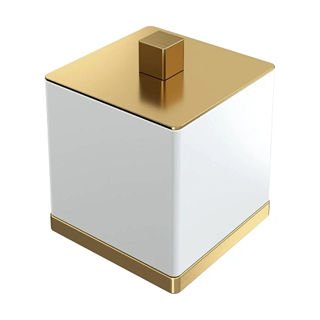 Стакан Boheme Qubic 10964-MG Matt Gold для ватных дисков Стакан Boheme Qubic 10964-MG Matt Gold для ватных дисков