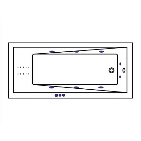 Акриловая ванна WHITECROSS Wave Slim 170x75 0111.170075.100.SMARTNANO.GL SMART NANO золото Акриловая ванна WHITECROSS Wave Slim 170x75 0111.170075.100.SMARTNANO.GL SMART NANO золото