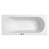 Ванна из искусственного камня WHITECROSS Gin 180x80 0217.180080.200.SOFT.CR белый матовый SOFT хром