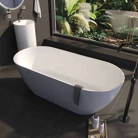 Ванна из искусственного камня WHITECROSS Tawna 165x80 0218.165080.200BP белый матовый без перелива Ванна из искусственного камня WHITECROSS Tawna 165x80 0218.165080.200BP белый матовый без перелива