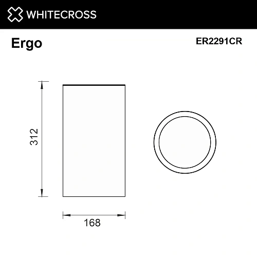Ведро для мусора WHITECROSS Ergo ER2291CR 4 л. открытое хром Ведро для мусора WHITECROSS Ergo ER2291CR 4 л. открытое хром