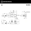 Внутренняя часть смесителя WHITECROSS Y1243 на 3 потребителя BU0043 Внутренняя часть смесителя WHITECROSS Y1243 на 3 потребителя BU0043