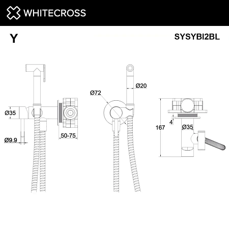 Детальная картинка товара «гигиенический душ whitecross 2-sysybi2bl внешняя часть, черный матовый» Детальная картинка товара «гигиенический душ whitecross 2-sysybi2bl внешняя часть, черный матовый»