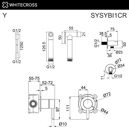 Детальная картинка товара «гигиенический душ whitecross y sysybi1cr скрытого монтажа, хром» Детальная картинка товара «гигиенический душ whitecross y sysybi1cr скрытого монтажа, хром»