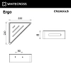 Полка WHITECROSS Ergo ER2282GLB угловая, брашированное золото Полка WHITECROSS Ergo ER2282GLB угловая, брашированное золото