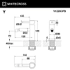 Смеситель для биде WHITECROSS Y Y1220CPB брашированная медь Смеситель для биде WHITECROSS Y Y1220CPB брашированная медь