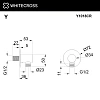 Шланговое подключение WHITECROSS Y1018CR хром Шланговое подключение WHITECROSS Y1018CR хром