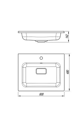Раковина Style Line СОУЛ 600x480 СС-00002644 кварц, серый шелк Раковина Style Line СОУЛ 600x480 СС-00002644 кварц, серый шелк