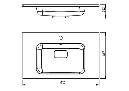 Раковина Style Line СОУЛ 800x480 СС-00002633 Раковина Style Line СОУЛ 800x480 СС-00002633