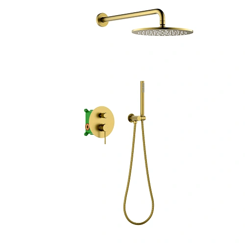Душевая система Timo Saona SX-2369/20SM встроенная, золото шлифованное Душевая система Timo Saona SX-2369/20SM встроенная, золото шлифованное