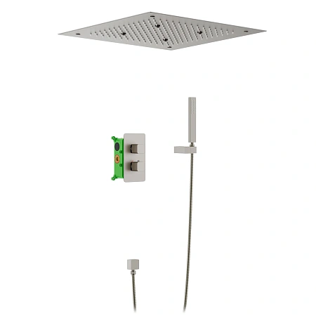 Душевая система Timo Petruma SX-5029/13SM встроенная с термостатом, никель Душевая система Timo Petruma SX-5029/13SM встроенная с термостатом, никель