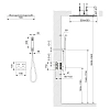 Душевая система Timo Petruma SX-5209/18SM встроенная с термостатом, черное золото Душевая система Timo Petruma SX-5209/18SM встроенная с термостатом, черное золото