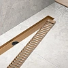 Душевой лоток TIMO Drain System 700 с вставкой lines, розовое золото Душевой лоток TIMO Drain System 700 с вставкой lines, розовое золото