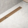 Душевой лоток TIMO Drain System 900 с вставкой lines, розовое золото Душевой лоток TIMO Drain System 900 с вставкой lines, розовое золото