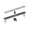 Душевой лоток TIMO Drain System 600 с вставкой lines, черное золото Душевой лоток TIMO Drain System 600 с вставкой lines, черное золото