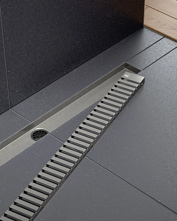 Душевой лоток TIMO Drain System 800 с вставкой lines, черное золото Душевой лоток TIMO Drain System 800 с вставкой lines, черное золото
