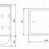Душевая кабина Timo Lux TL-1505 148x82x220 Душевая кабина Timo Lux TL-1505 148x82x220
