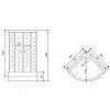 Душевая кабина Timo Standart T-6680B Black 80x80x220 Душевая кабина Timo Standart T-6680B Black 80x80x220
