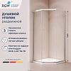 Душевой уголок RGW PA-86 1000x1000 38088600-11N стекло 6 мм, пятиугольный, форма трапеция, раздвижная дверь
