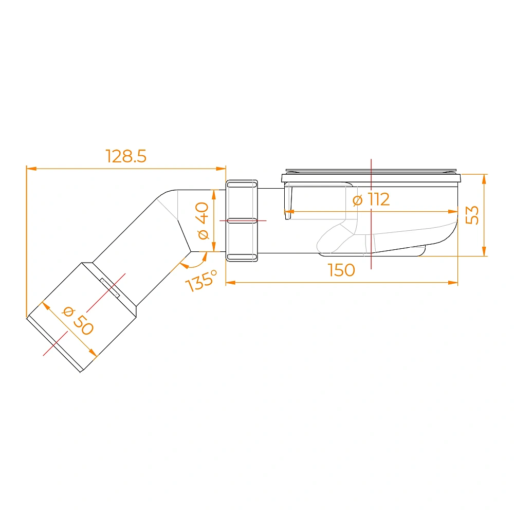 Сифон для поддона RGW Stone S-2-01 5024112010-00 хром — Изображение 4