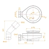 Сифон для поддона RGW S-18 44241800-01 Сифон для поддона RGW S-18 44241800-01