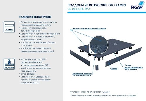 Душевой поддон RGW ST-G 900x1200 16152912-002 Душевой поддон RGW ST-G 900x1200 16152912-002