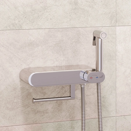 Детальная картинка товара «гигиенический душ rgw sp-222 581408222-01 с полочкой и держателем туалетной бумаги, хром» Детальная картинка товара «гигиенический душ rgw sp-222 581408222-01 с полочкой и держателем туалетной бумаги, хром»