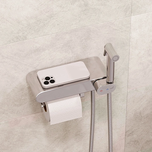 Детальная картинка товара «гигиенический душ rgw sp-222 581408222-01 с полочкой и держателем туалетной бумаги, хром» Детальная картинка товара «гигиенический душ rgw sp-222 581408222-01 с полочкой и держателем туалетной бумаги, хром»