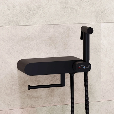 Детальная картинка товара «гигиенический душ rgw sp-222b 581408222-04 с полочкой и держателем туалетной бумаги, черный» Детальная картинка товара «гигиенический душ rgw sp-222b 581408222-04 с полочкой и держателем туалетной бумаги, черный»