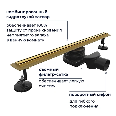 Душевой трап RGW SDR-54Gb 79215480-06 Душевой трап RGW SDR-54Gb 79215480-06