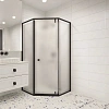Душевой уголок RGW HO-088B 900x900 350608899-24 стекло матовое-сатинат, профиль черный