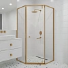 Душевой уголок RGW HO-088Gb 900x900 350608899-16 стекло прозрачное, профиль золото brush
