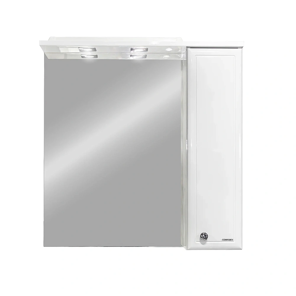Зеркальный шкаф Comforty Сочи-80 00-00022034CF белое — Изображение 2