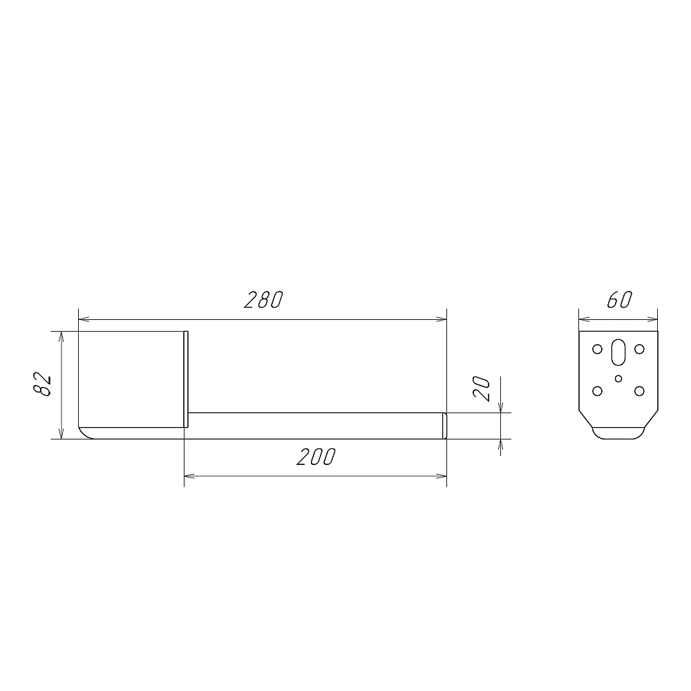 Ножки мебельные Comforty 00-00022510CF 2 штуки, h=200мм, хром матовый — Изображение 5