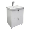 Тумба с раковиной Comforty Истра-60Н 00-00022488CF напольная, ясень беленый раковина CF19595BX-60