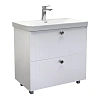 Тумба с раковиной Comforty Истра-80Н 00-00022363CF напольная, ясень беленый раковина CF19595BX-80
