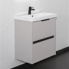 Тумба с раковиной Comforty Селенга-50 00-00022007CF cерый шелк раковина CF19696BX-50