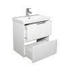 Тумба с раковиной Comforty Селенга-60 00-00022139CF подвесная, белый глянец раковина CF19696BX-60 Тумба с раковиной Comforty Селенга-60 00-00022139CF подвесная, белый глянец раковина CF19696BX-60