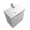 Тумба с раковиной Comforty Селенга-60 00-00022139CF подвесная, белый глянец раковина CF19696BX-60 Тумба с раковиной Comforty Селенга-60 00-00022139CF подвесная, белый глянец раковина CF19696BX-60
