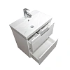 Тумба с раковиной Comforty Селенга-60 00-00022139CF подвесная, белый глянец раковина CF19696BX-60 Тумба с раковиной Comforty Селенга-60 00-00022139CF подвесная, белый глянец раковина CF19696BX-60