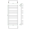 Полотенцесушитель водяной GROTA ECOFORTE 63/120 хром Полотенцесушитель водяной GROTA ECOFORTE 63/120 хром