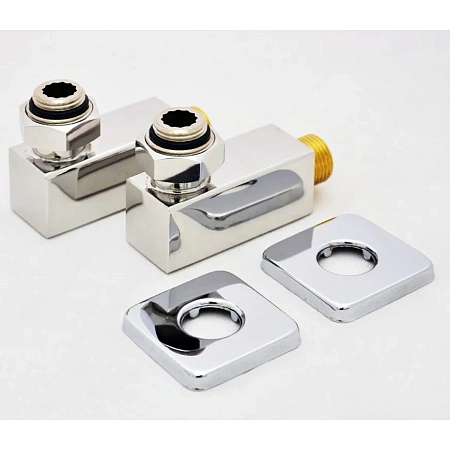 Комплект уголков GROTA 1/2" х 3/4" Американка грота , квадратный